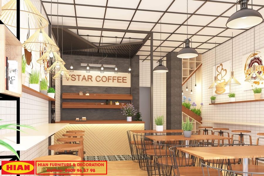 Thiết Kế Quán Cafe Vstar