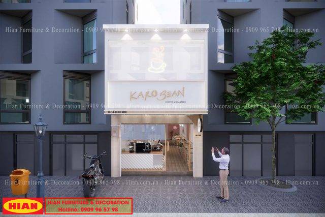 Thiết kế quán cafe 80m2