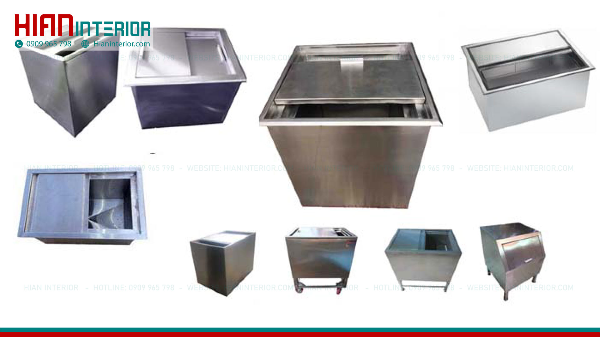 Thùng Đá Inox