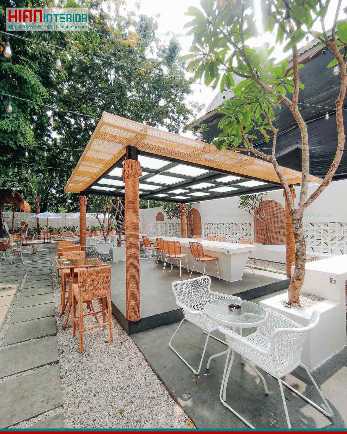 Thi Công Quán Cafe Địa Trung Hải