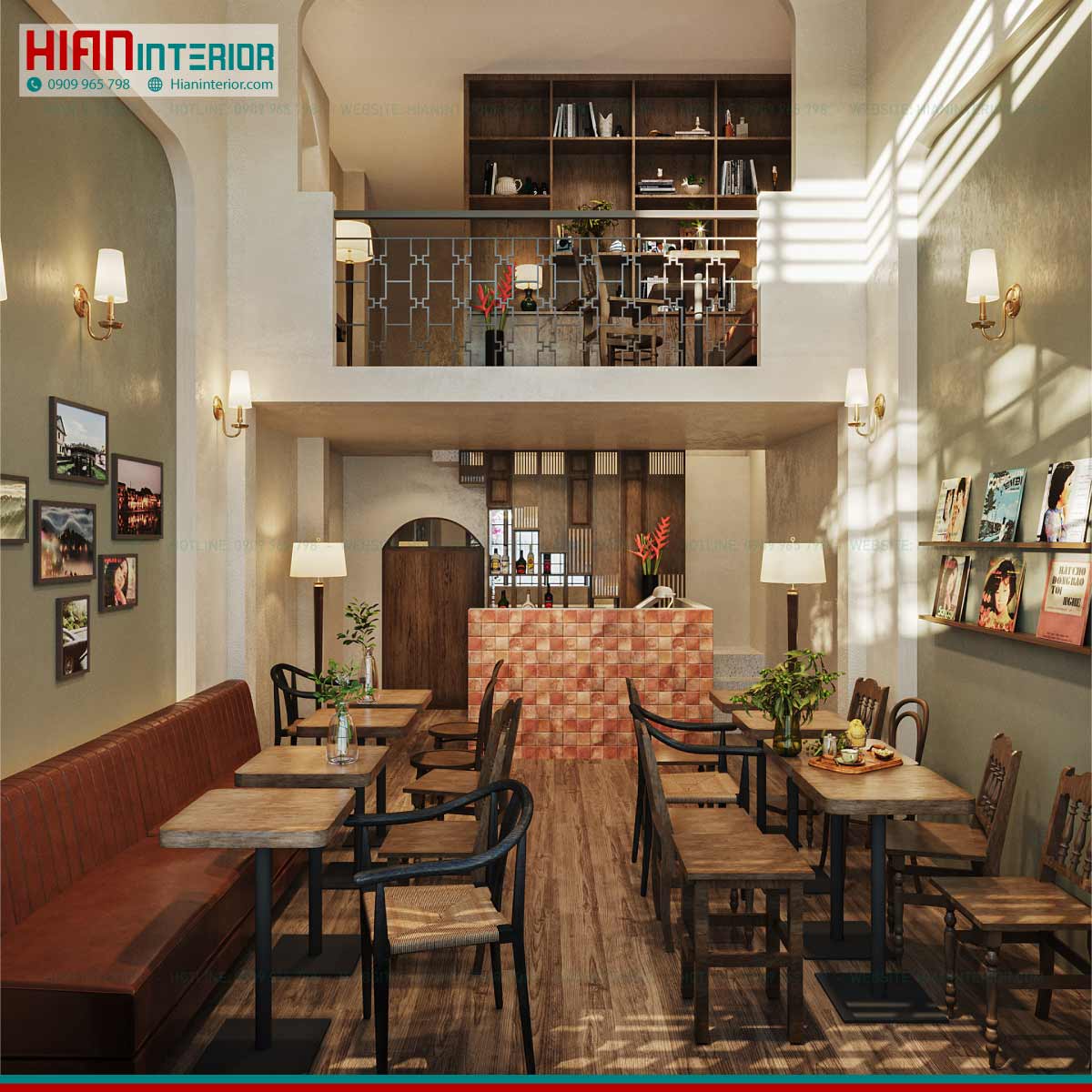 Thiết Kế Quán Cafe Cổ Xưa