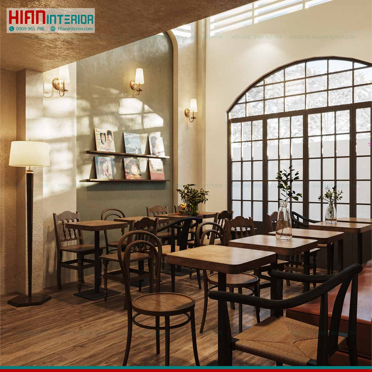 Thiết Kế Quán Cafe Cổ Xưa