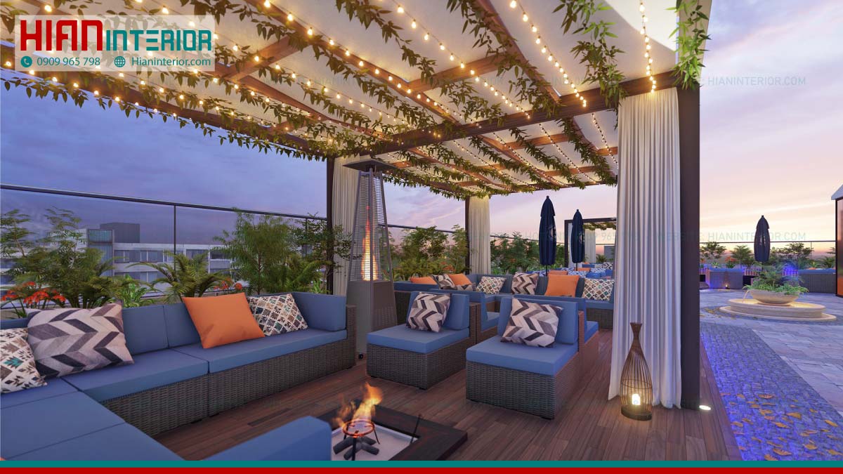 Thiết Kế Quán Cafe Rooftop