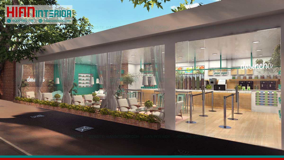 Thiết Kế Quán Trà Sữa Đẹp