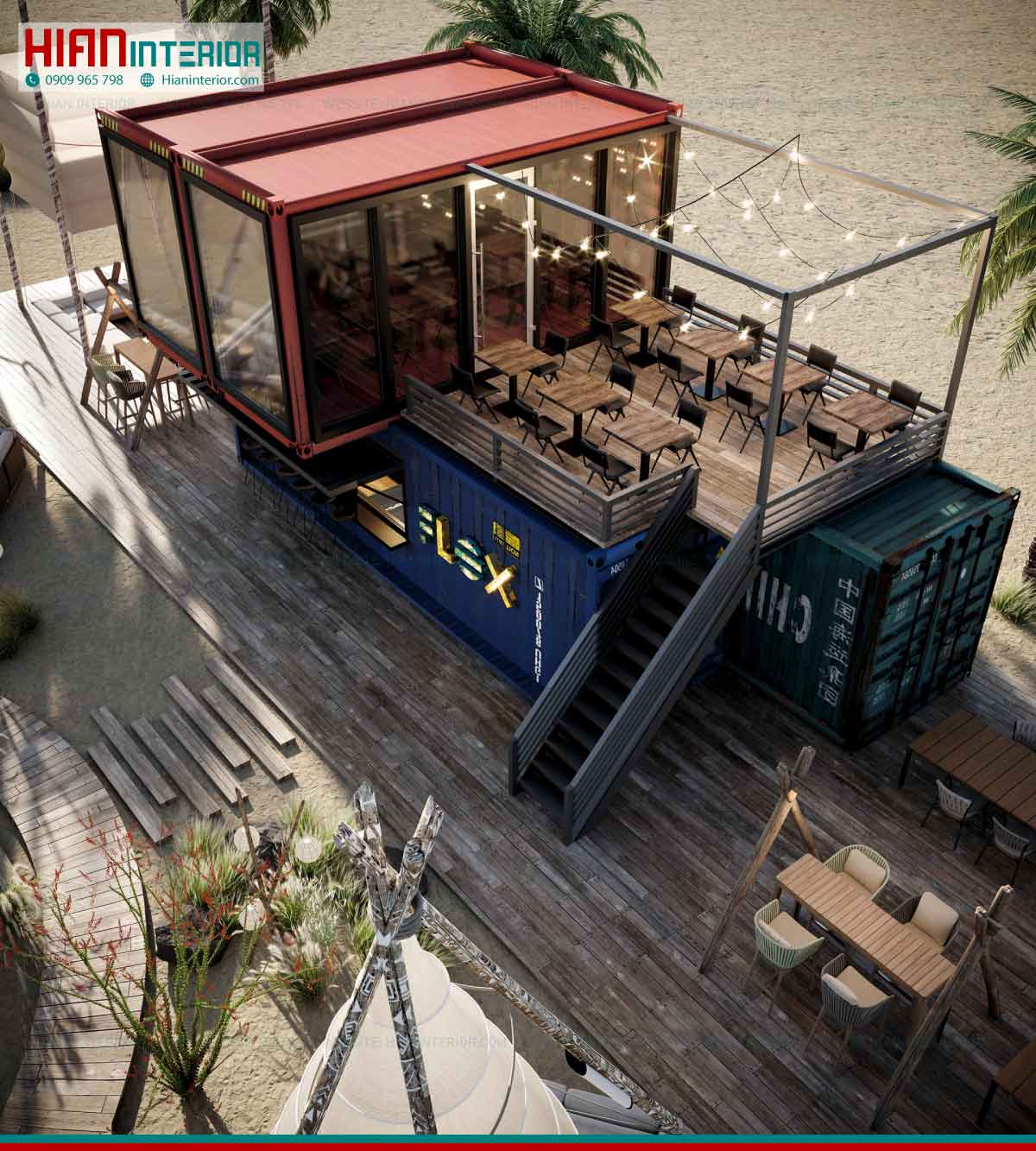 Thiết Kế Thi Công Quán Cafe Cắm Trại