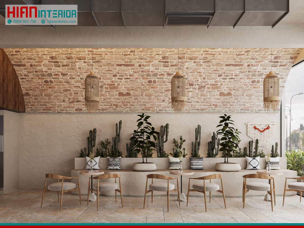 Thiết Kế Thi Công Quán Cafe Phong Cách Địa Trung Hải