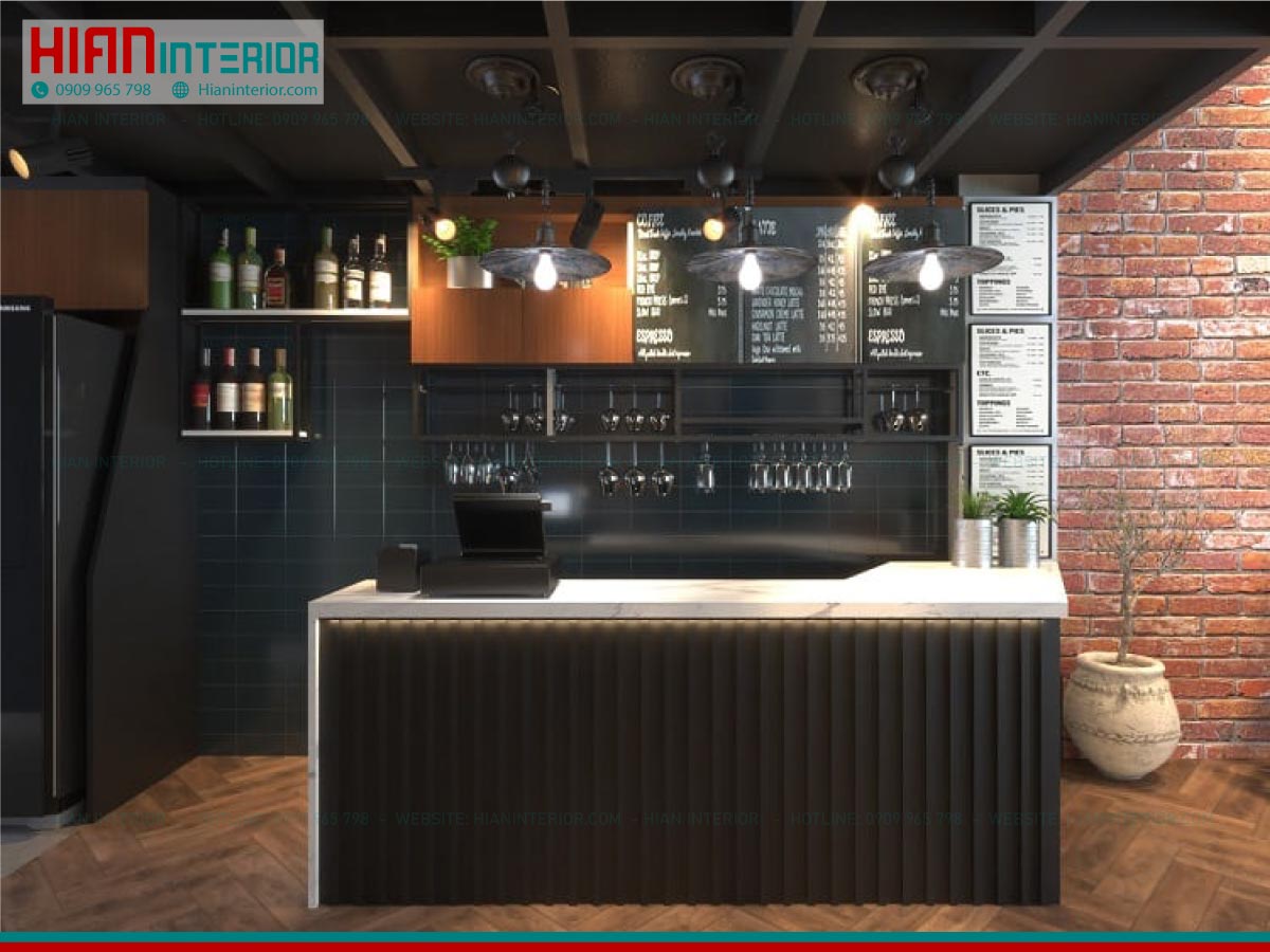 Thiết Kế Thi Công Quán Cafe Thép Đẹp