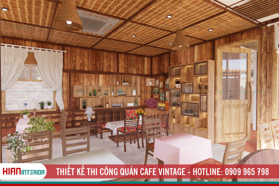 Thiết Kế Thi Công Quán Cafe Vintage