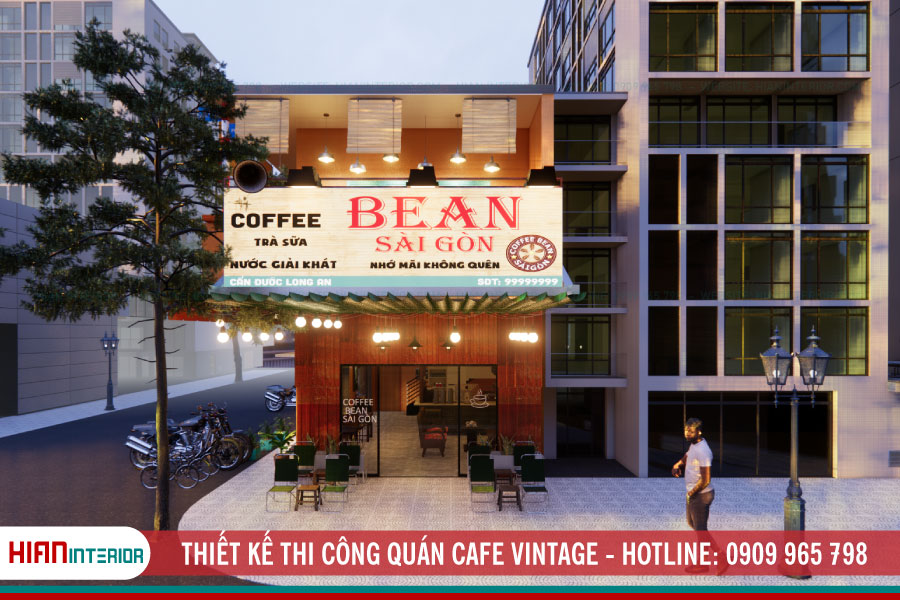 Thiết Kế Thi Công Quán Cafe Vintage