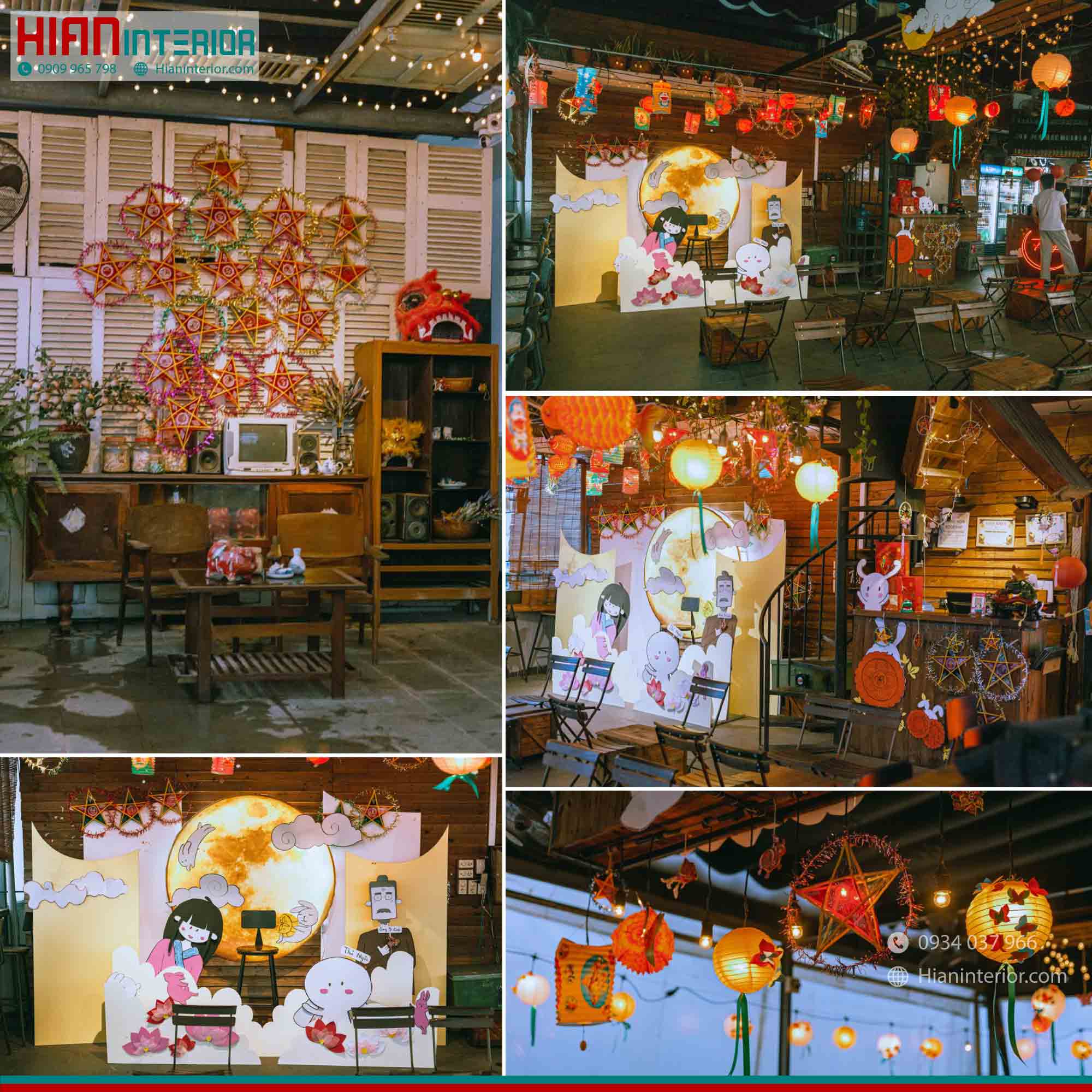 Trang Trí Trung Thu Quán Cafe