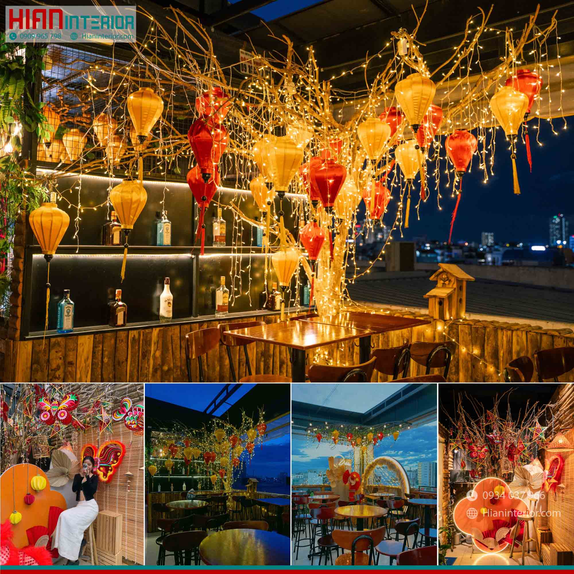 Trang Trí Trung Thu Quán Cafe