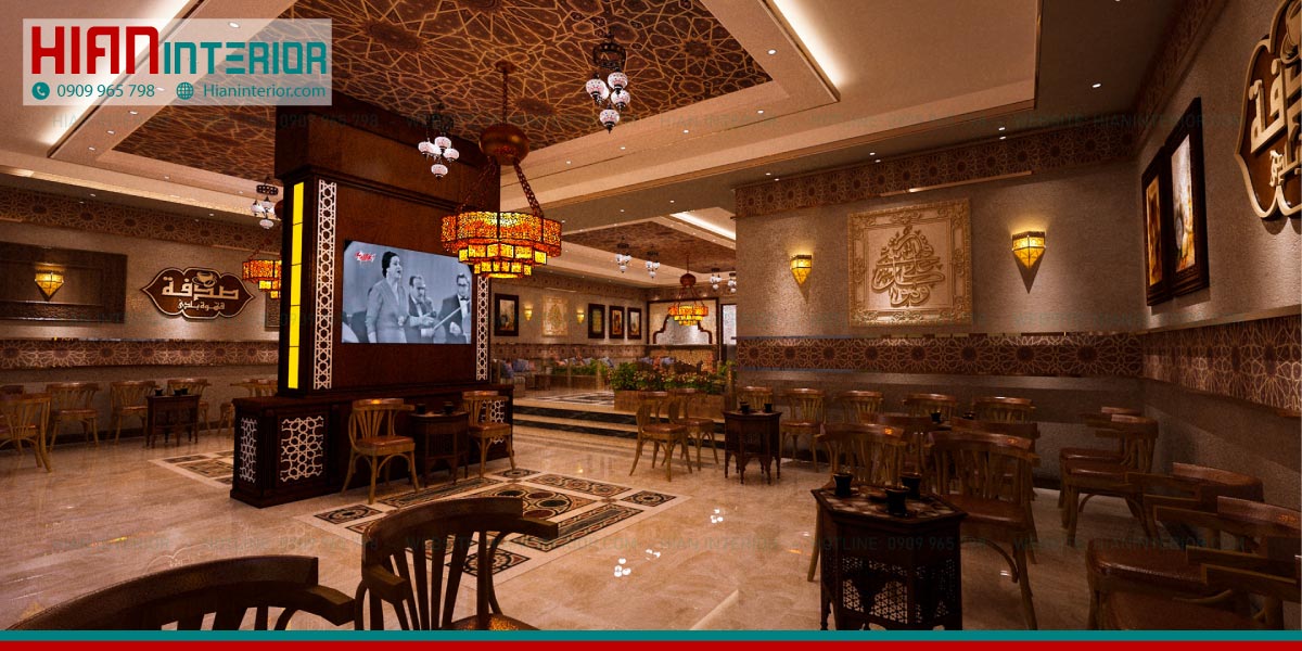 Mẫu Quán Cafe Địa Trung Hải Đẹp