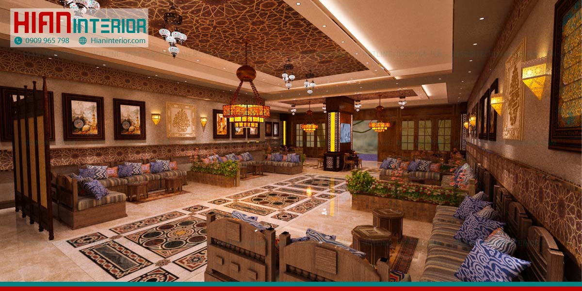 Mẫu Quán Cafe Địa Trung Hải Đẹp