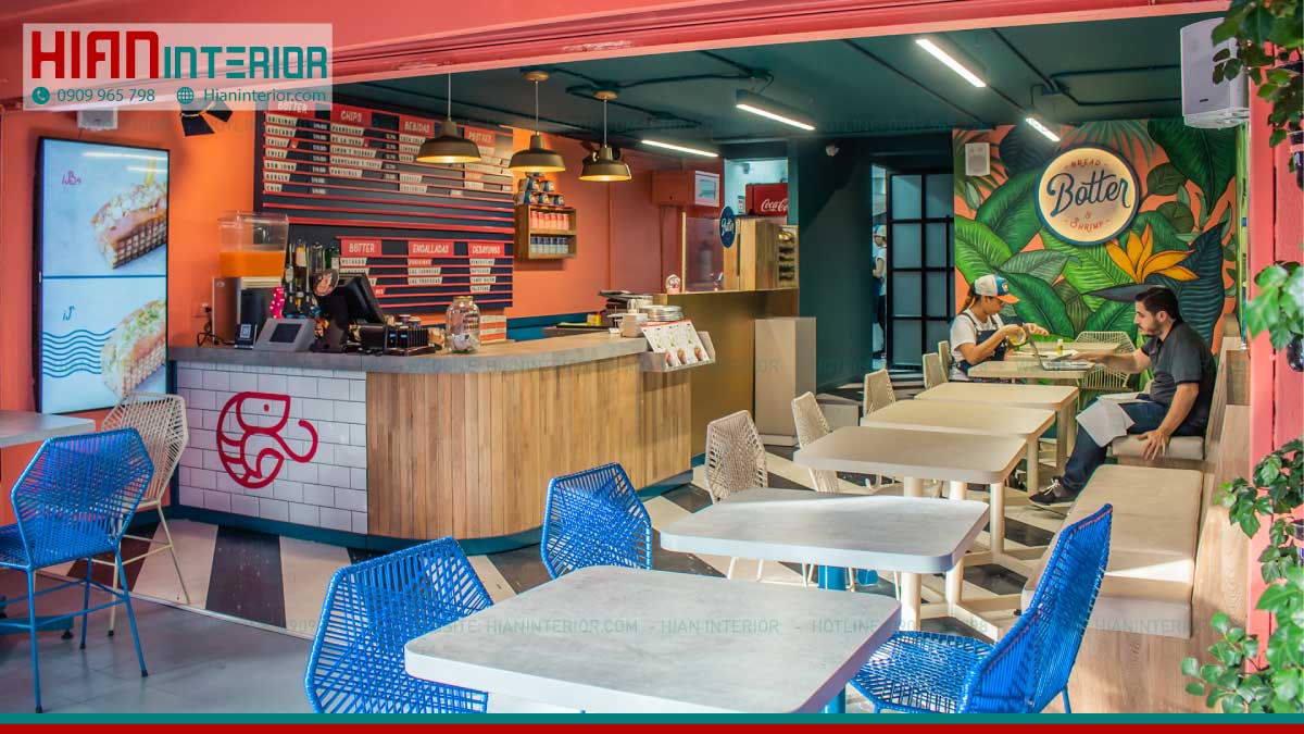 Thiết Kế Nhà Hàng Fast Food Đẹp