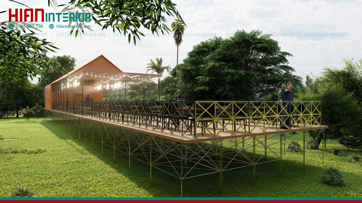Thiết Kế Nhà Hàng Ngoài Trời