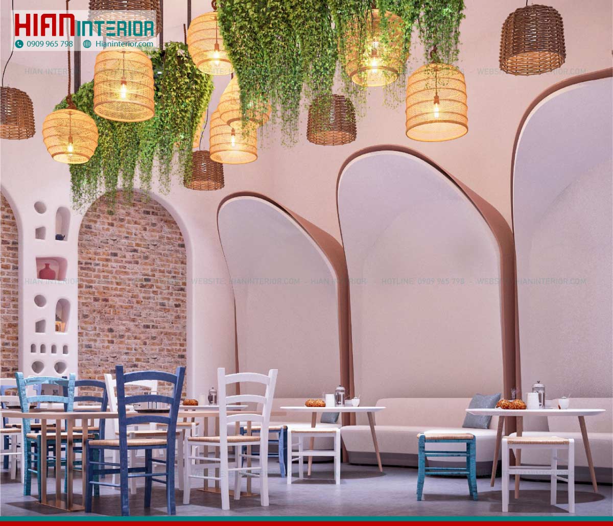 Thiết Kế Quán Cafe Nhà Hàng Địa Trung Hải