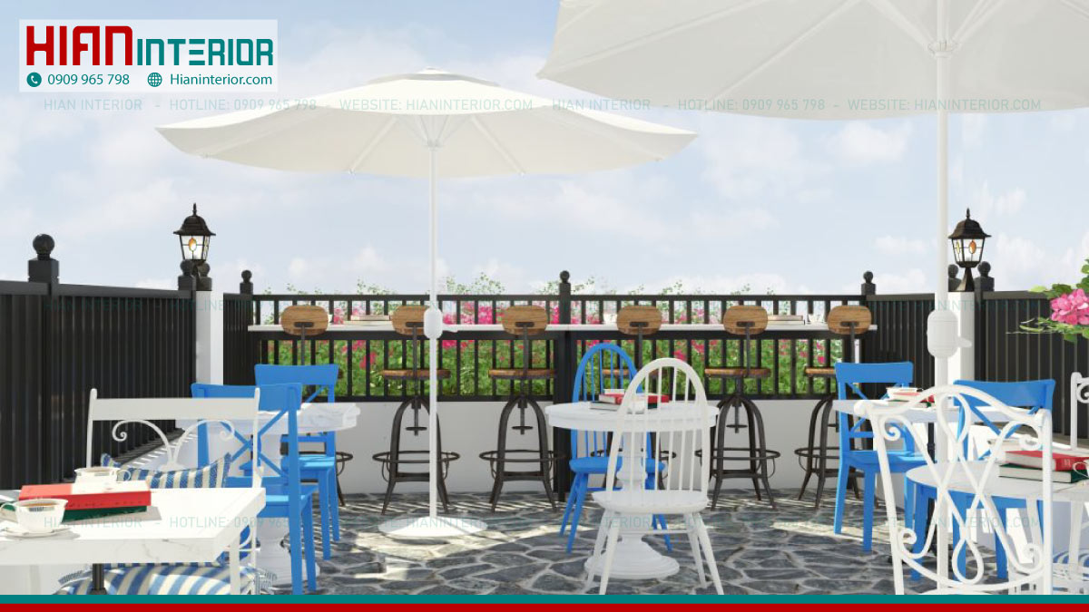 Thiết Kế Quán Cafe Roof Top Trọn Gói