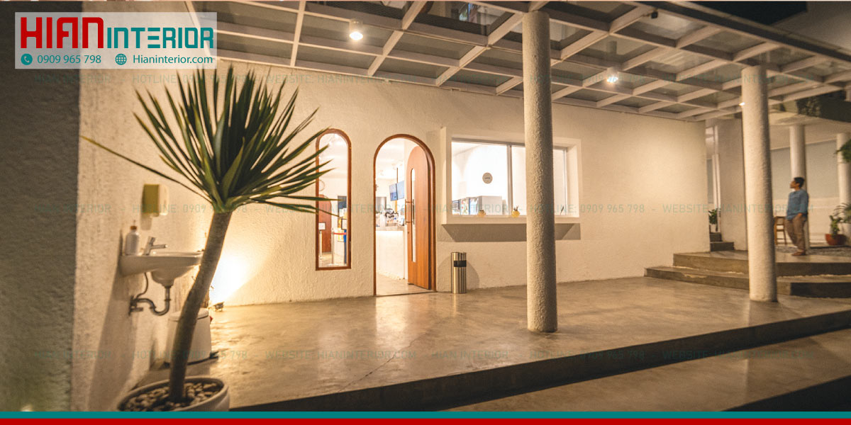 Thiết Kế Quán Cafe Sân Vườn Địa Trung Hải
