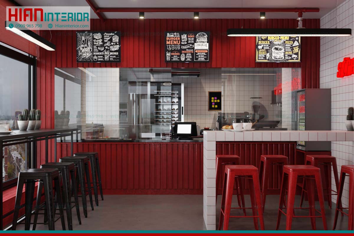 Thiết Kế Thi Công Nhà Hàng Fast Food