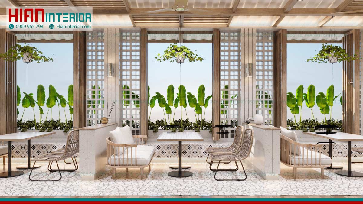 Thiết Kế Thi Công Nhà Hàng Sân Vườn
