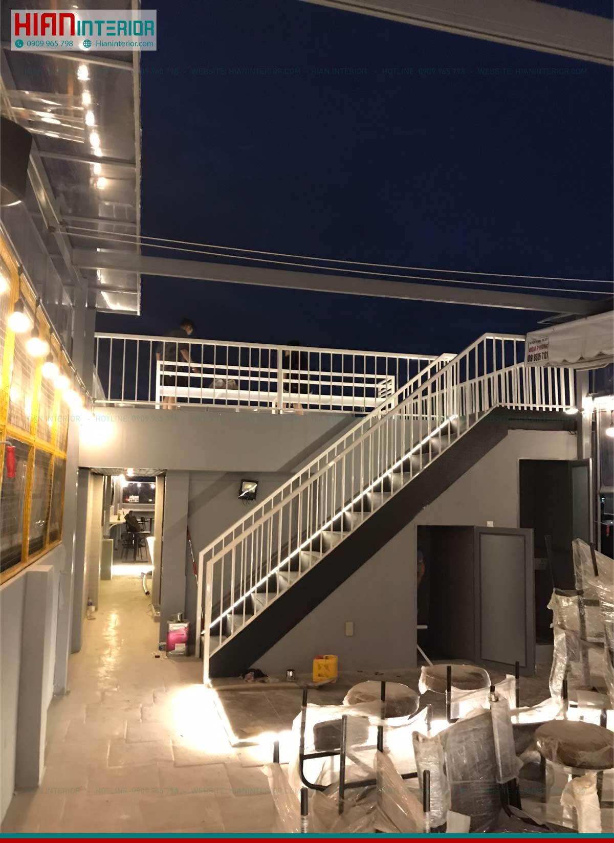 Thiết Kế Thi Công Quán Cafe Rooftop Trọn Gói