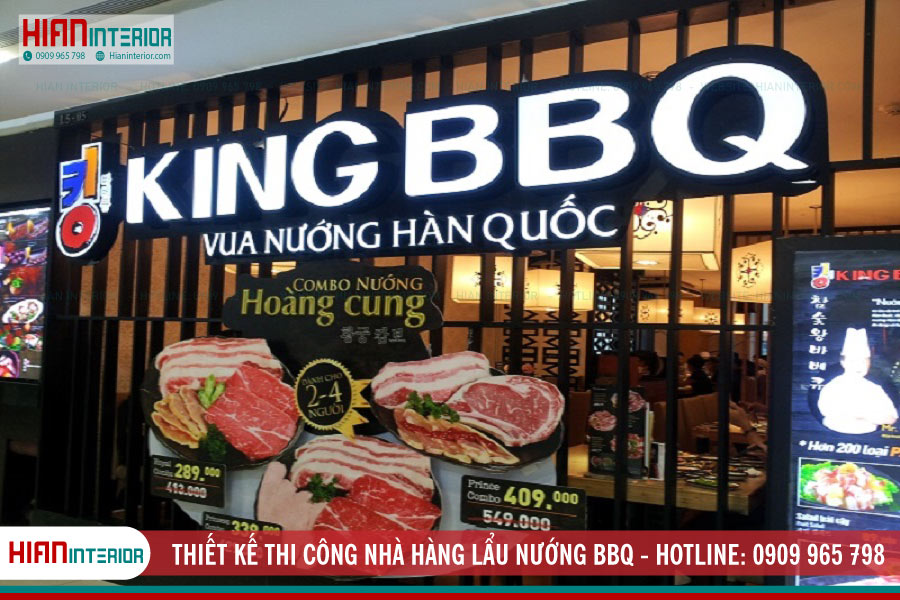 Thiết kế thi công nhà hàng lẩu nướng BBQ