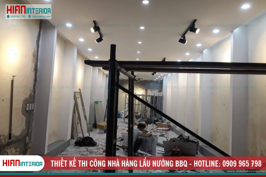 Thiết kế thi công nhà hàng lẩu nướng BBQ