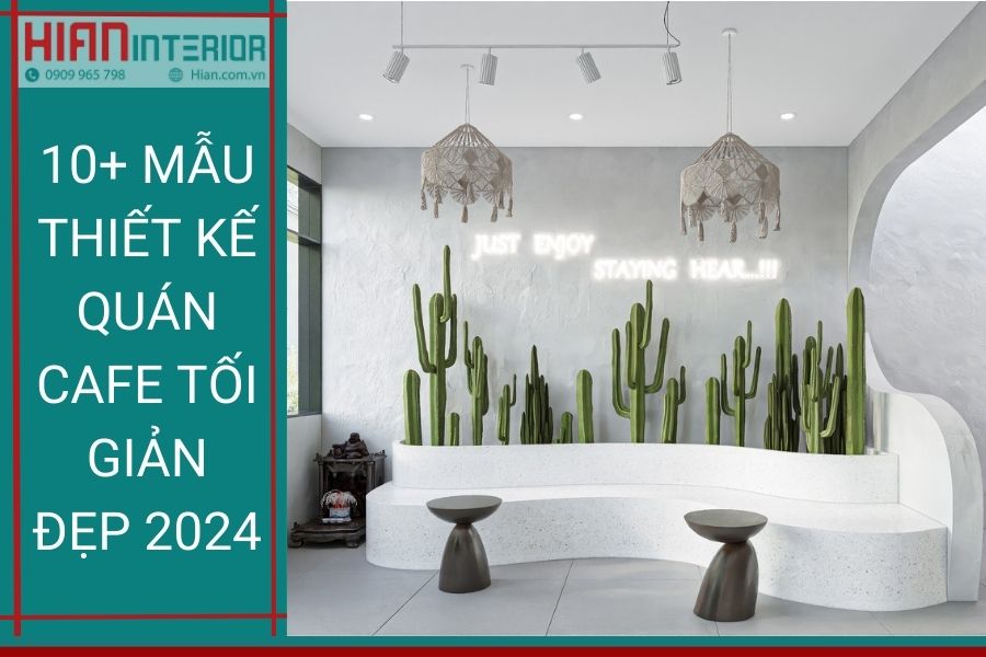 Mẫu thiết kế quán cafe tối giản