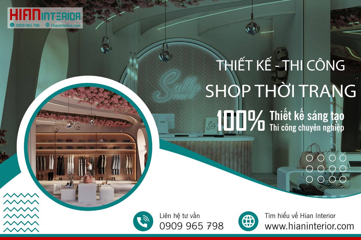 Thiết kế thi công shop thời trang