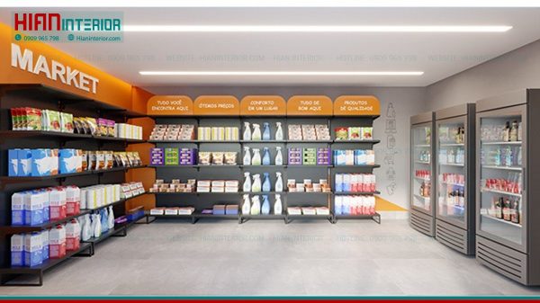 Thiết Kế Siêu Thị Mini Hiện Đại Đẹp, Ấn Tượng Nhất | Hian Interior