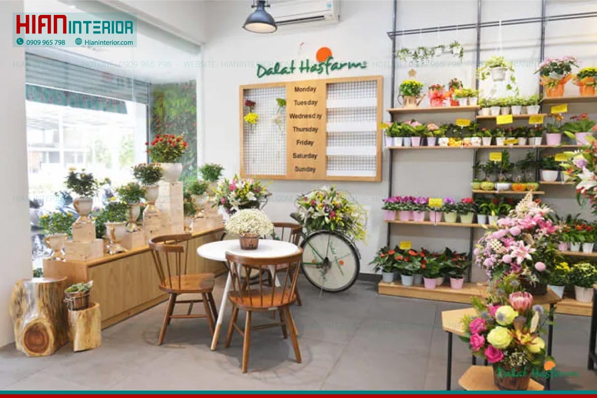 Thiết kế thi công cửa hàng hoa