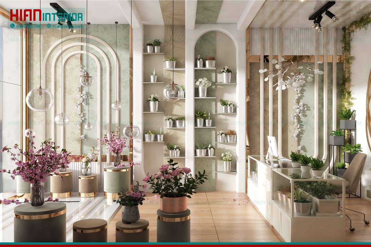Thiết kế thi công cửa hàng hoa