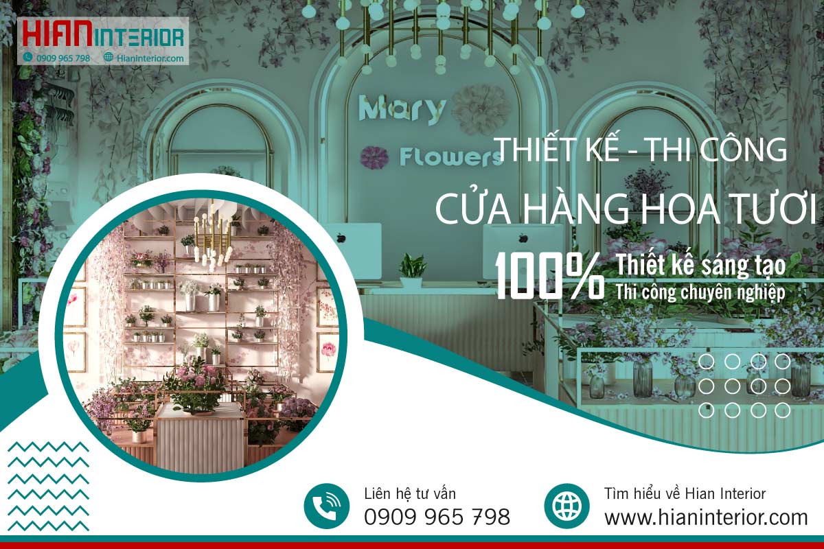 Thiết kế thi công cửa hàng hoa