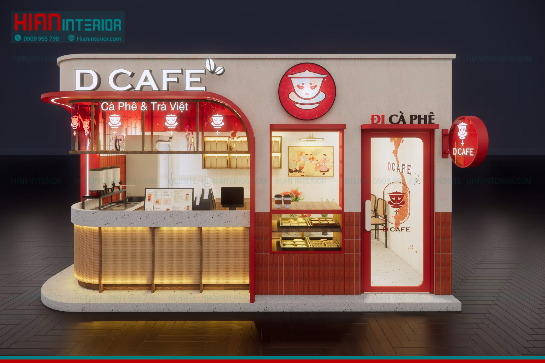 Thiết Kế Kiosk D CAFE