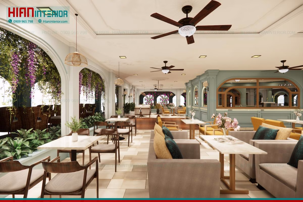 Thiết kế quán cafe Pha Kê Coffee House