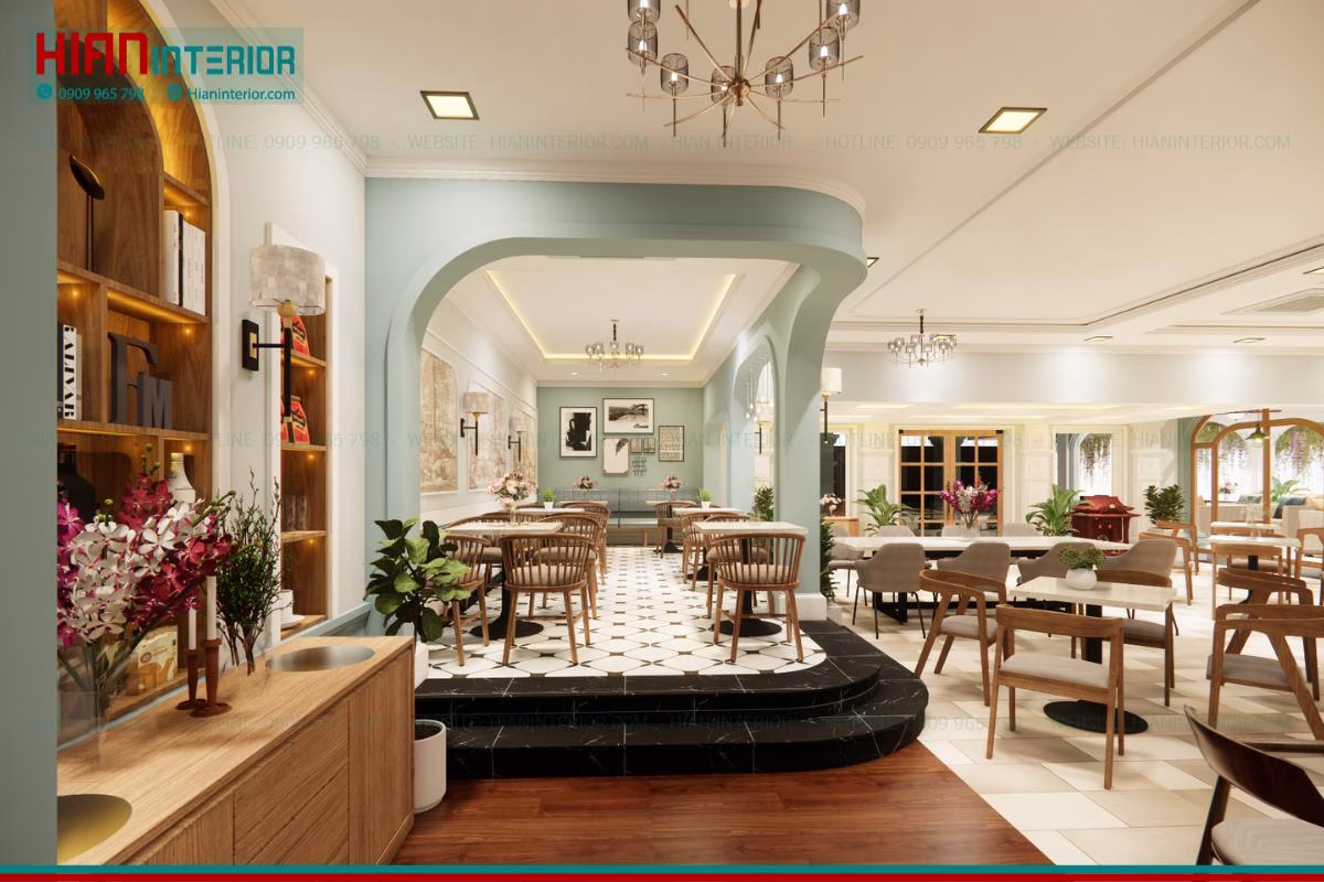 Thiết kế quán cafe Pha Kê Coffee House