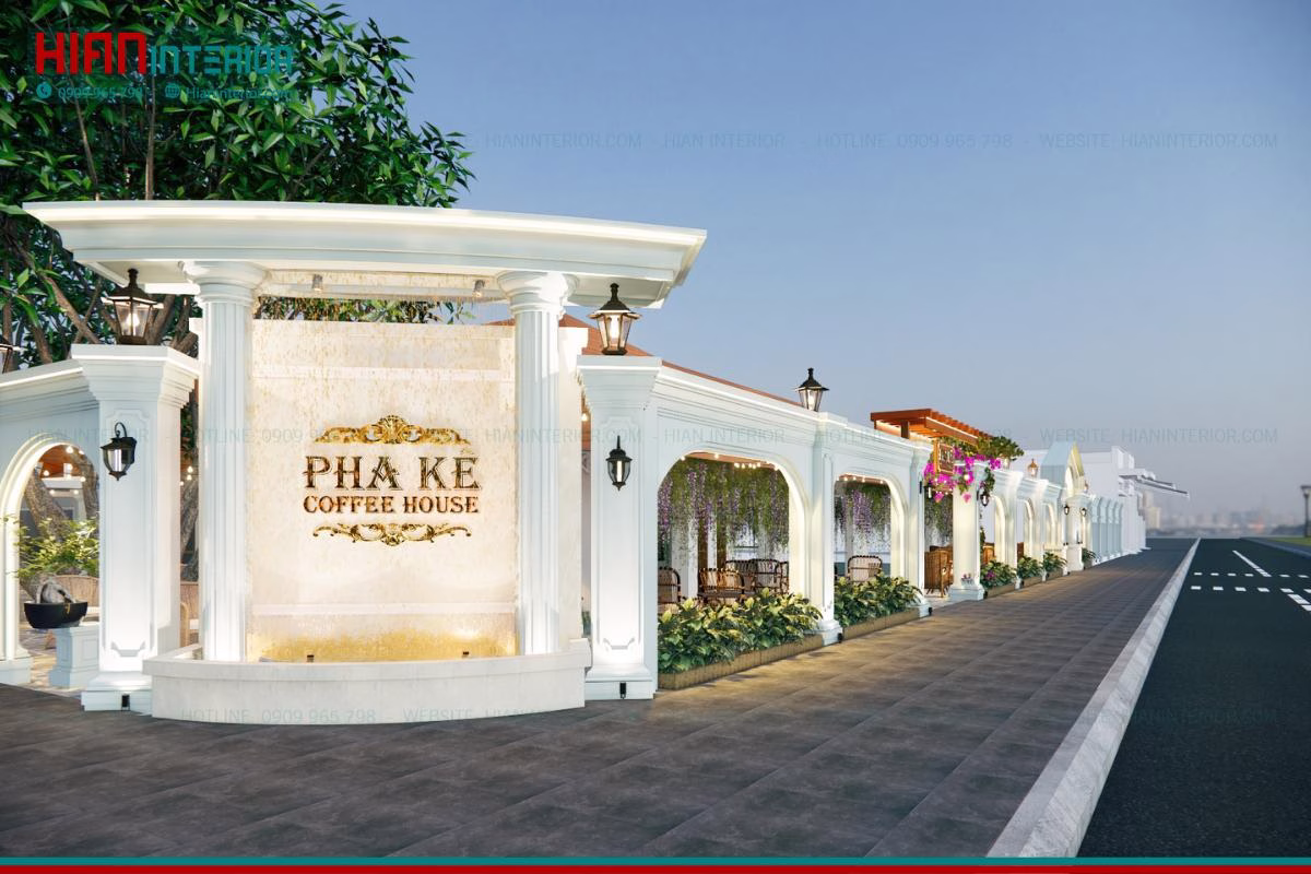 Thiết kế quán cafe Pha Kê Coffee House