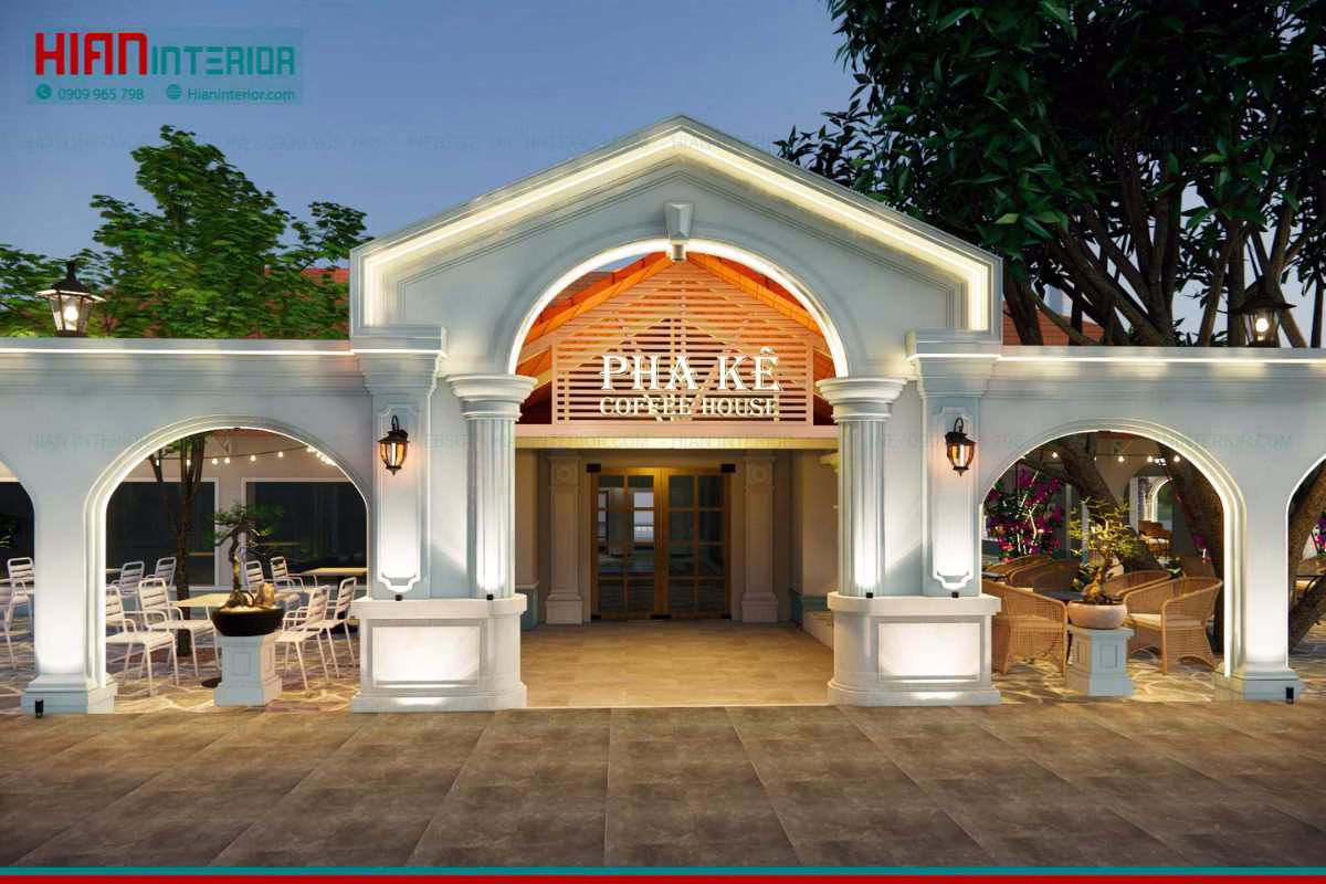 Thiết kế quán cafe Pha Kê Coffee House