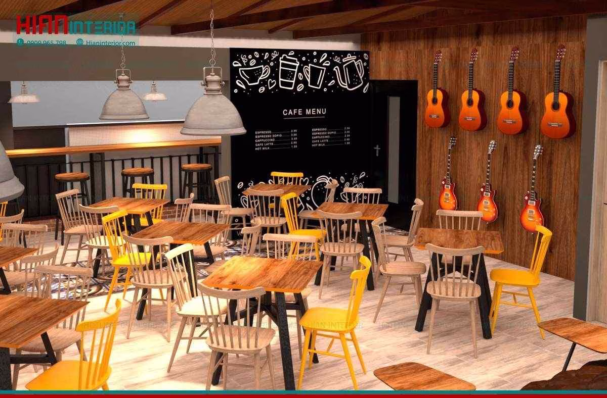 Mẫu Quán Cafe Hiện Đại Sang Trọng