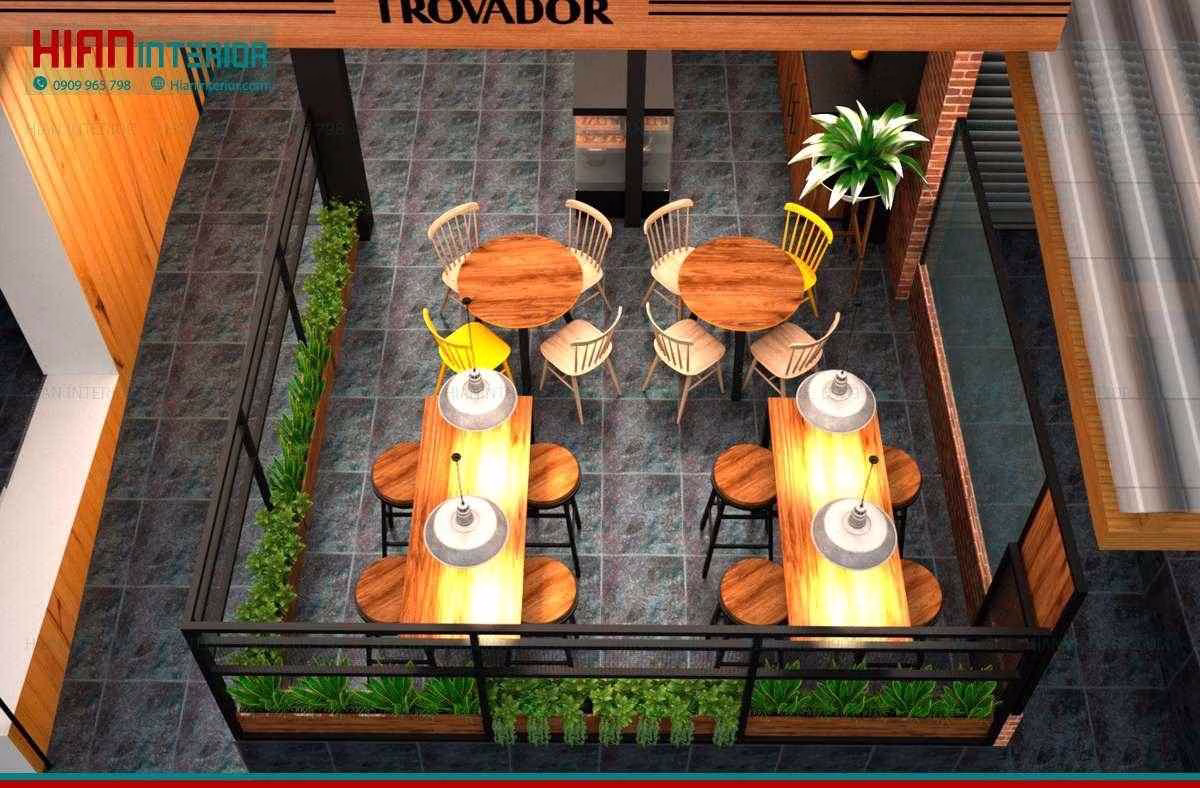 Mẫu Quán Cafe Hiện Đại Sang Trọng