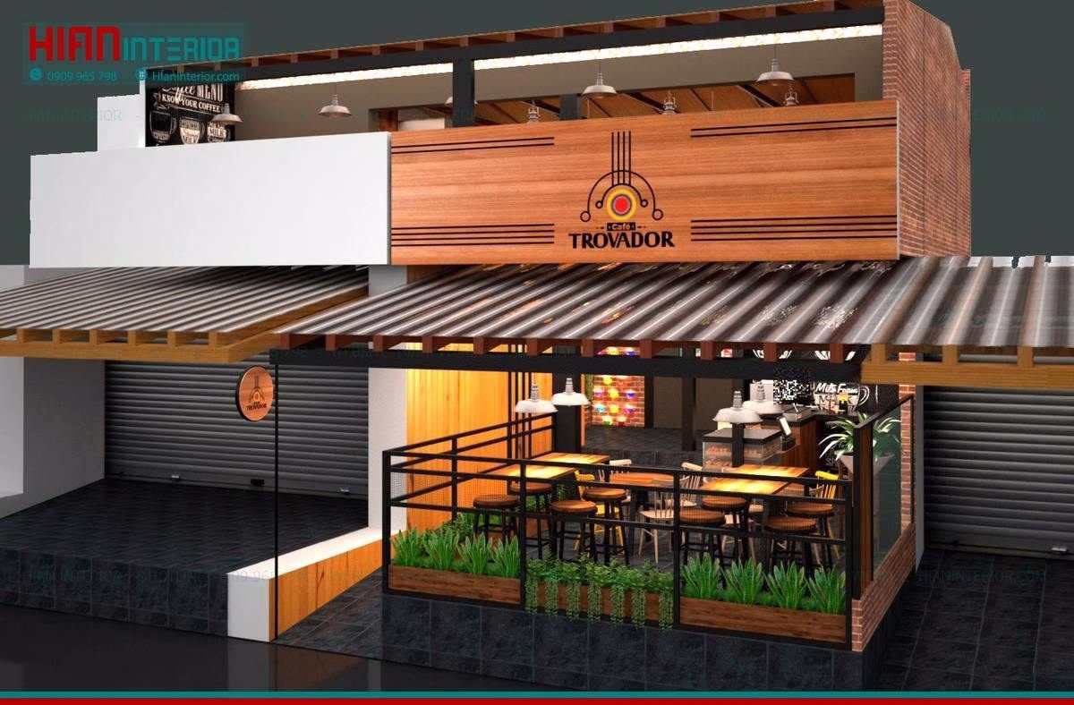 Mẫu Quán Cafe Hiện Đại Sang Trọng