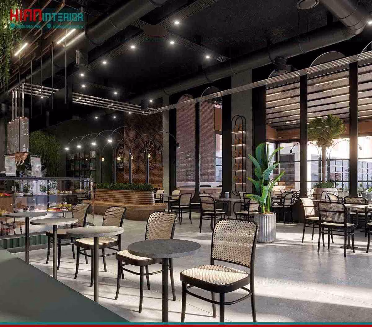 Mẫu Quán Cafe Hiện Đại Dễ Làm
