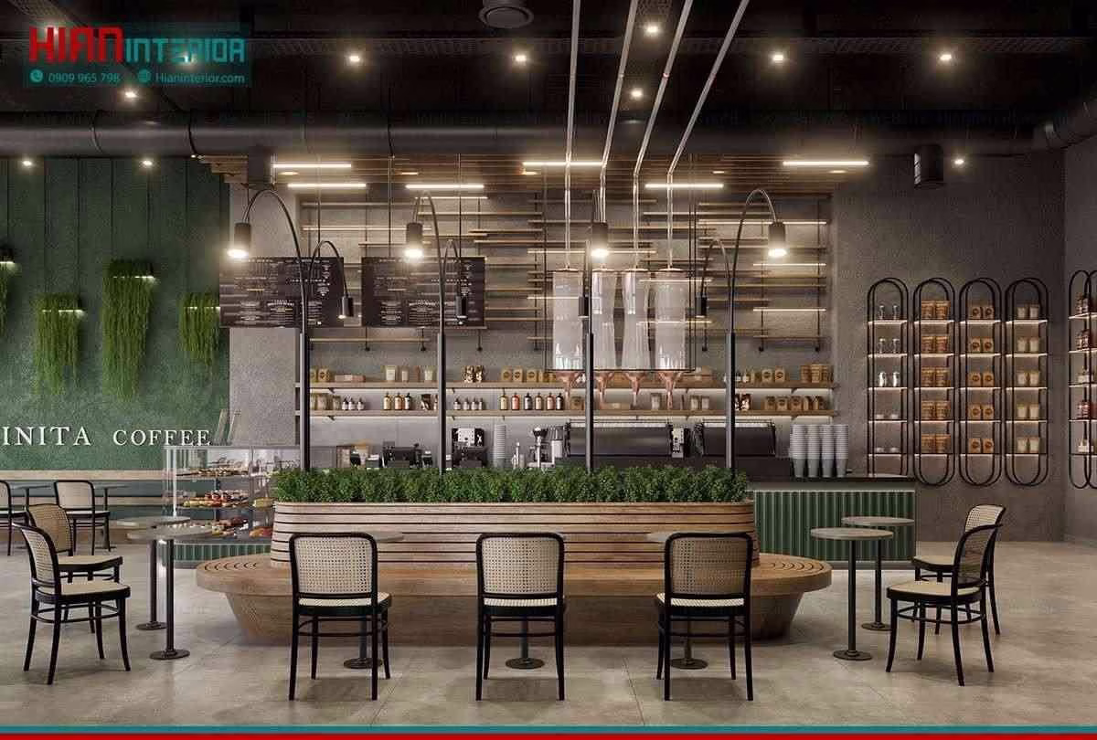Mẫu Quán Cafe Hiện Đại Dễ Làm