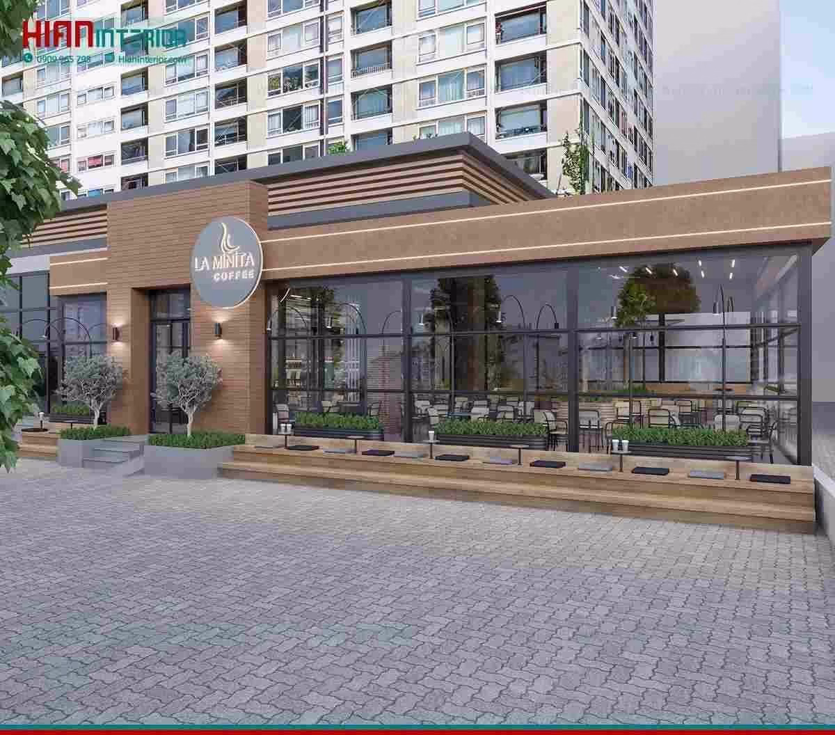 Mẫu Quán Cafe Hiện Đại Dễ Làm