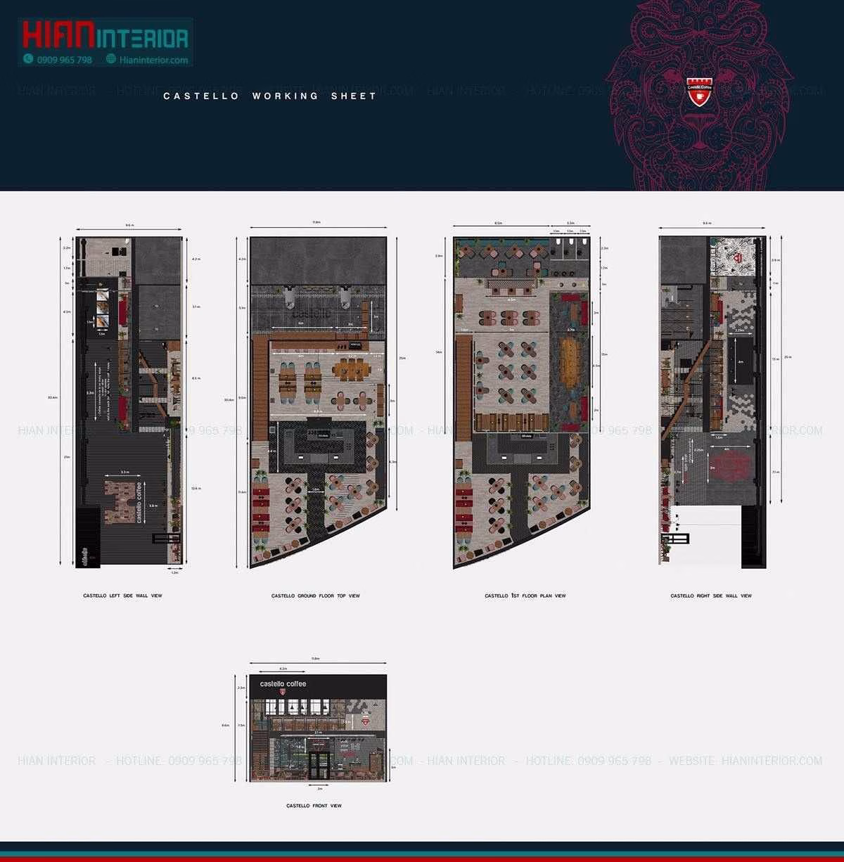Mẫu Quán Cafe Hiện Đại 2025
