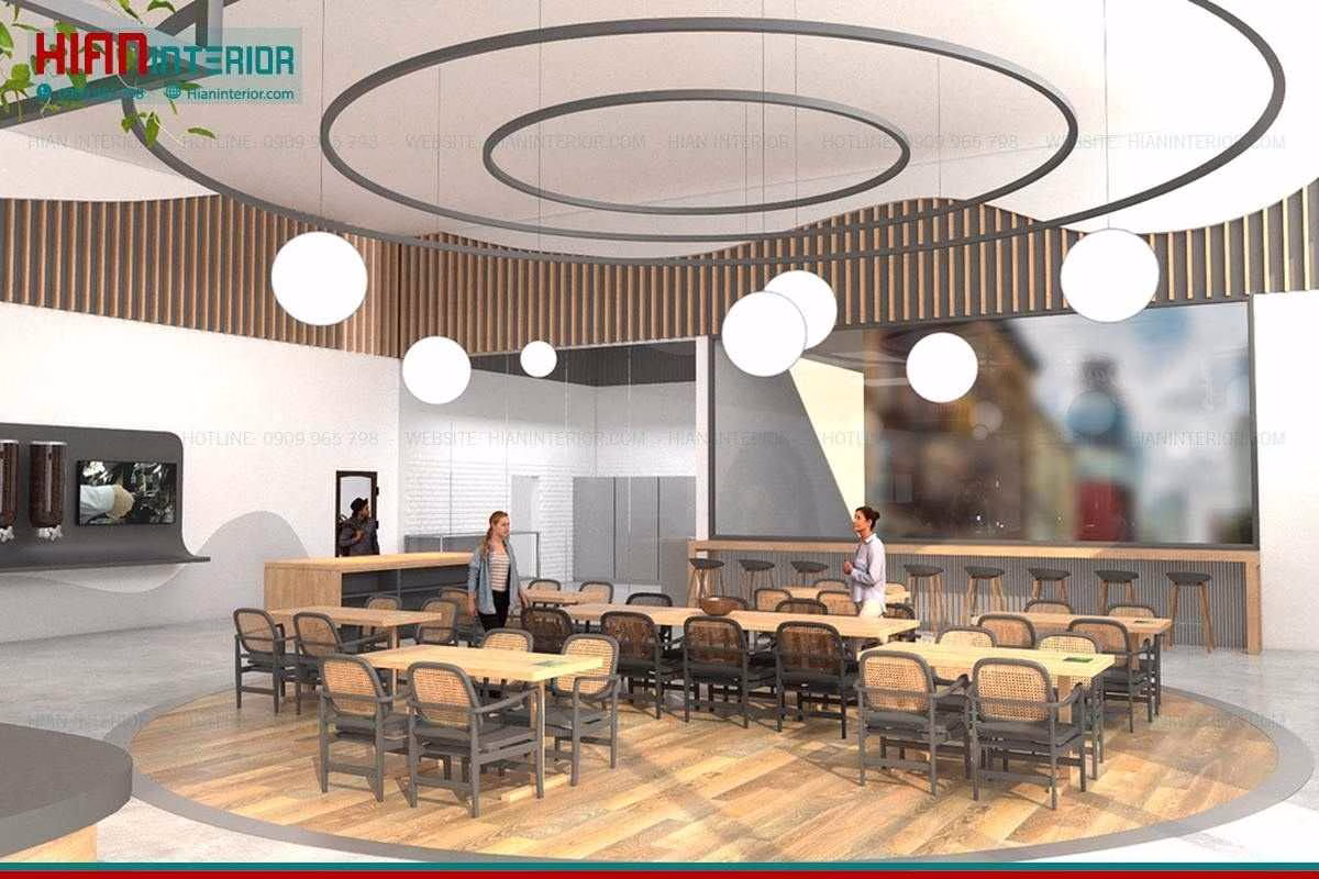 Mẫu Quán Cafe Hiện Đại Đơn Giản Dễ Thi Công