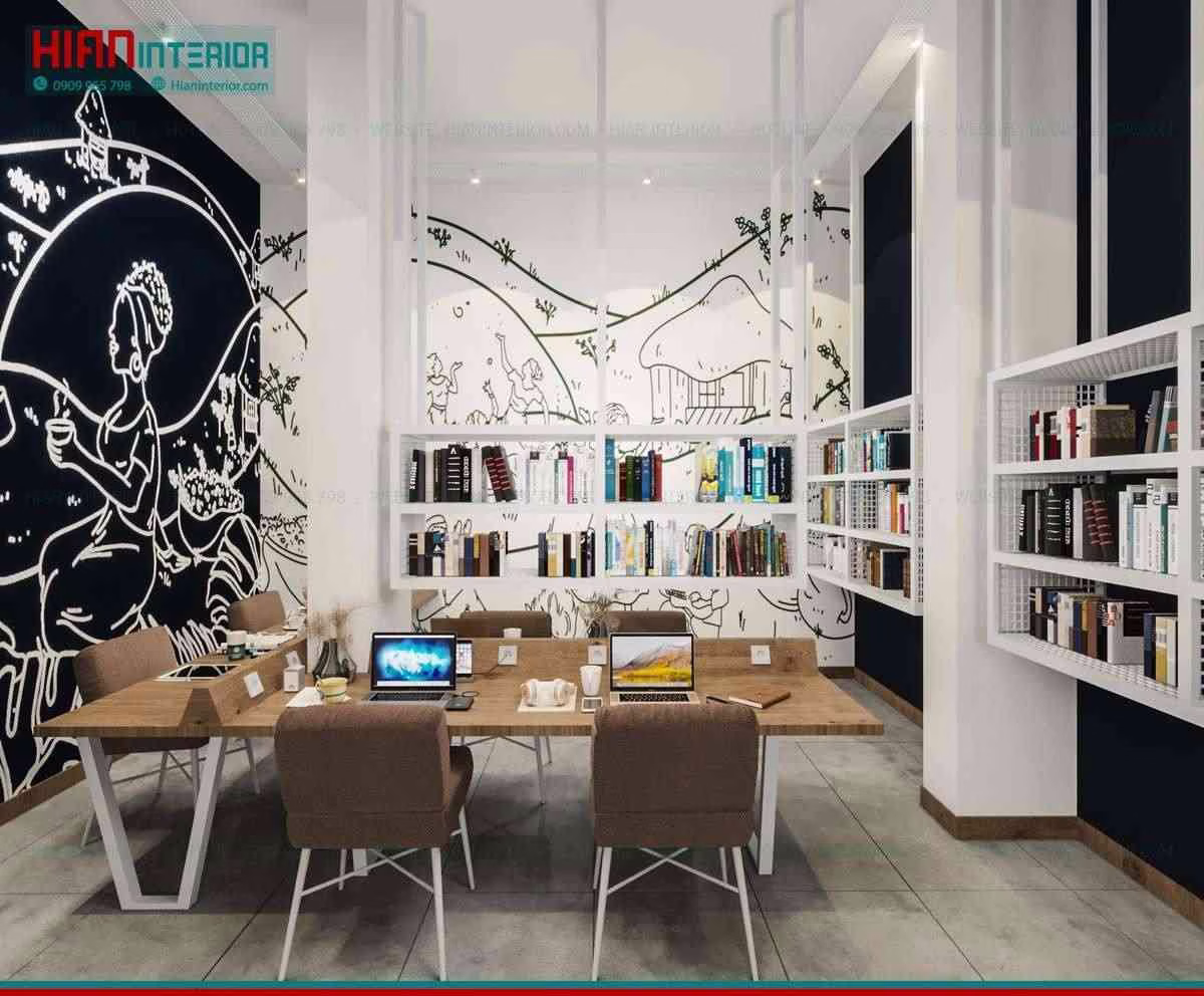 Quán Cafe Hiện Đại Kết Hợp Làm Việc