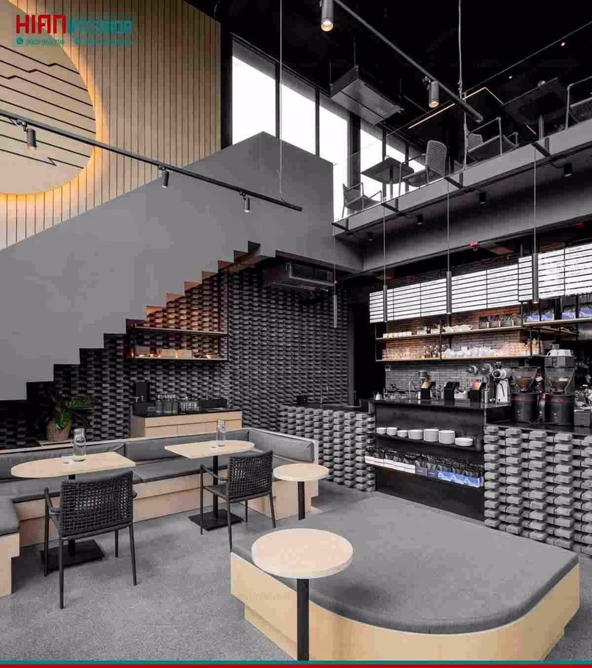 Quán Cafe Hiện Đại Học Tập