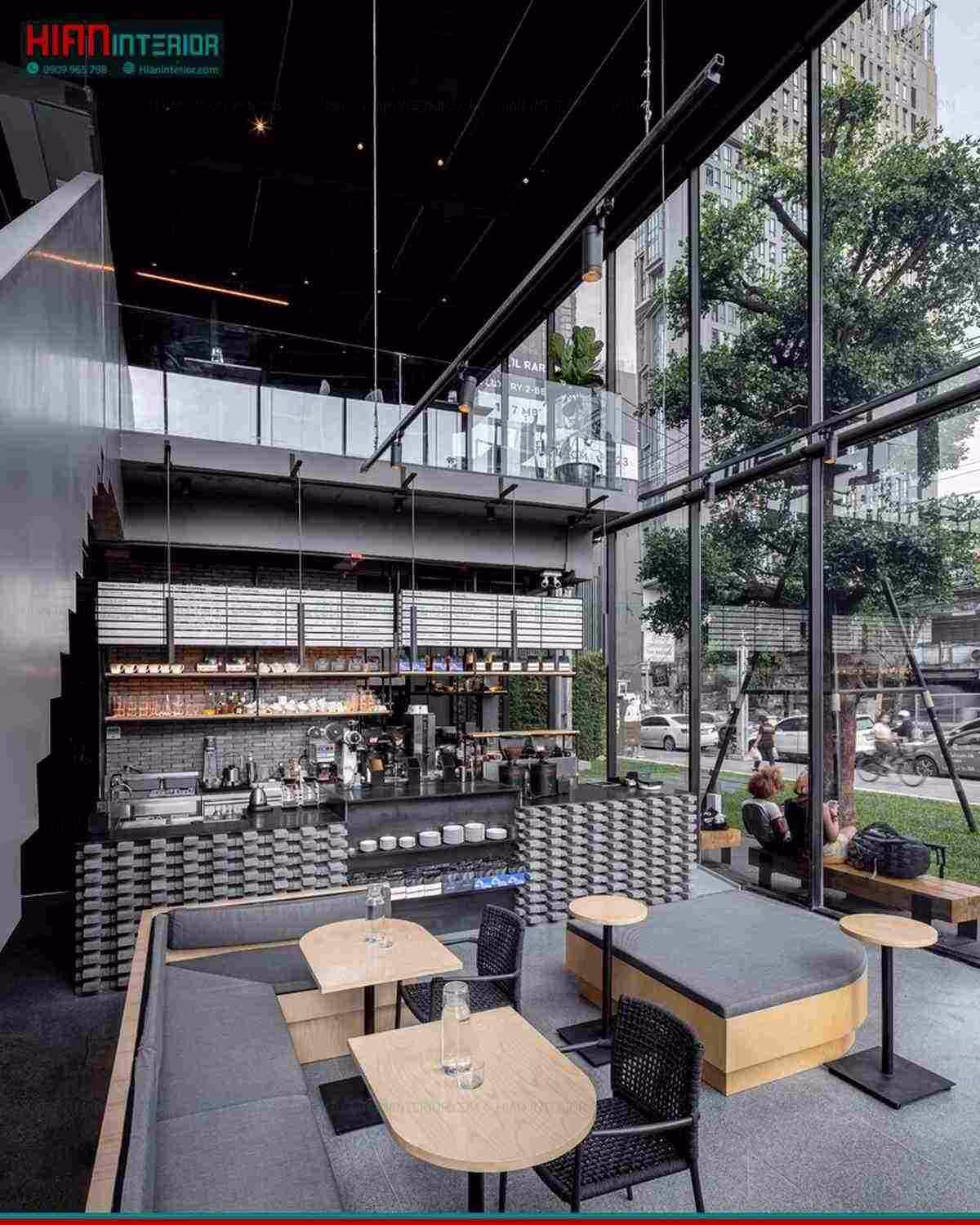 Quán Cafe Hiện Đại Học Tập
