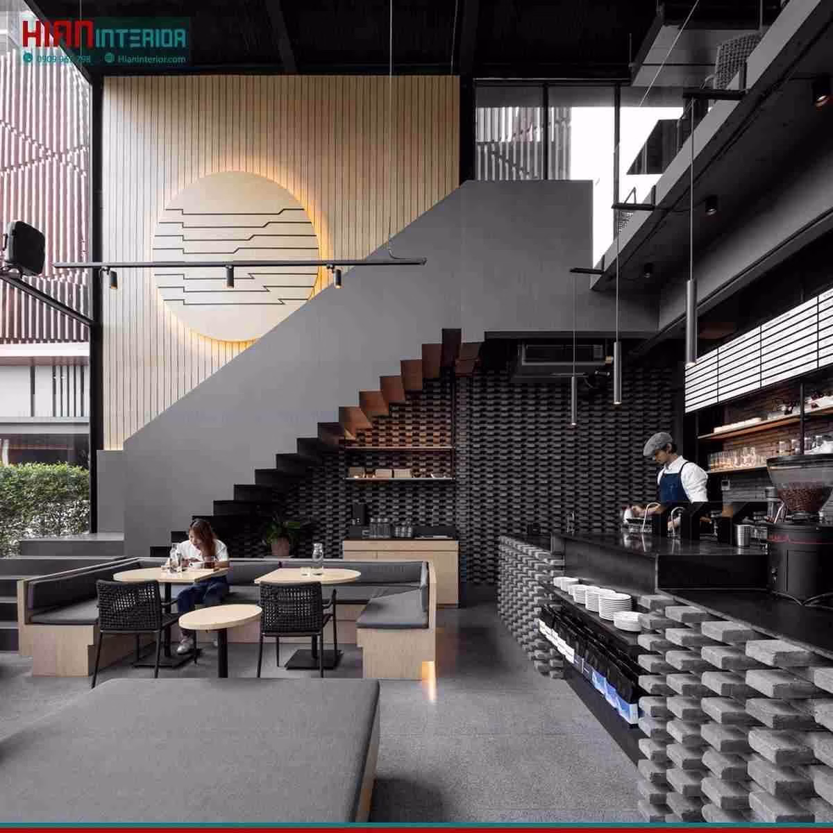 Quán Cafe Hiện Đại Học Tập